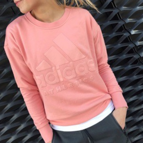 adidas Sweaters - ADIDAS CREW NECK SWEATER SWEATSHIRT embose logo